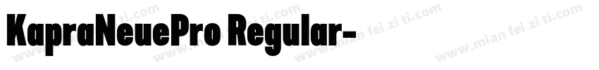 KapraNeuePro Regular字体转换